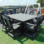 66-66 C.H. Table W/8 Swivel Arm Chairs